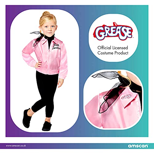 amscan 9909241 - Disfraz oficial de Grease Pink para mujer de 10 a 12 años